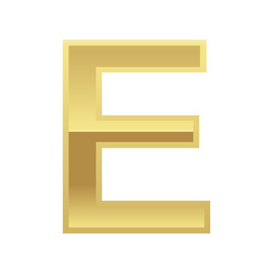 金色字母 e