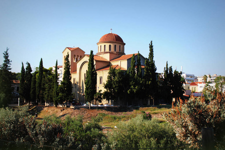 希腊雅典 Kerameikos 公墓附近的圣三一教堂