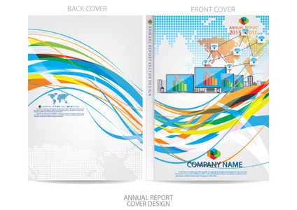 年度报告的封面设计图片