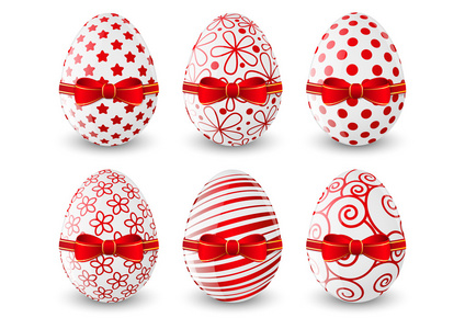 红色的复活节彩蛋图片