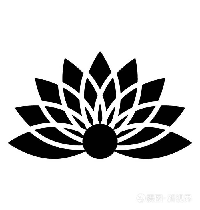 莲花花矢量图标