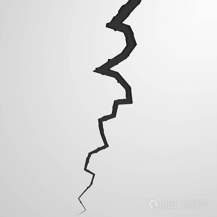 墙体的实际裂缝.矢量插图插画-正版商用图片0a5gbg-摄图新视界