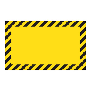 对角线黑色警告条纹背景, 警告要小心, 潜在危险, 黄色和黑色条纹在