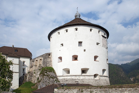 Kufstein 堡垒在山顶, 蒂罗尔, 奥地利