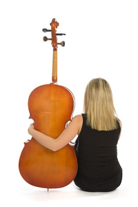 女音乐家与大提琴
