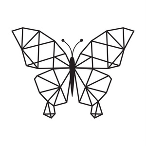 多边形的蝴蝶低聚徽标图标符号三角形蝴蝶几何多边形 eps照片