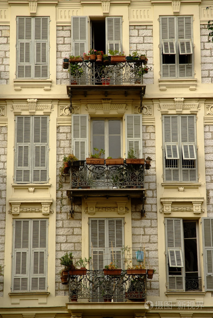 阳台尼斯法国里维埃拉