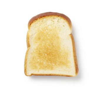 片白面包上白色隔离