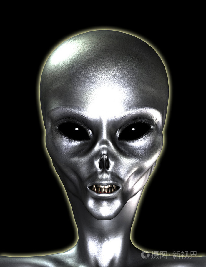 银色灰色外星人照片-正版商用图片0a5vhv-摄图新视界