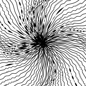 抽象扭曲的黑白线条背景图片