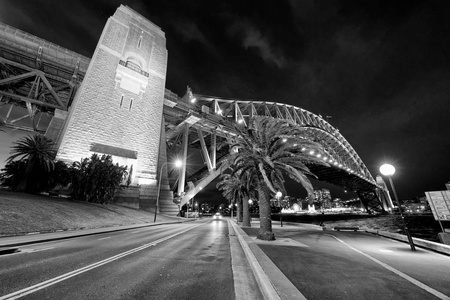 澳大利亚悉尼港大桥夜景图片