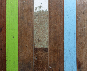 棕色蓝色和绿色木材排列为背景