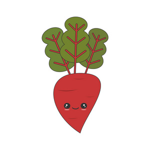 甜菜根卡通图片