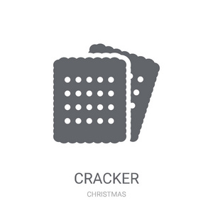 饼干图标。时尚饼干标志的概念上白色背景从圣诞节收藏。适用于 web 应用移动应用和打印媒体