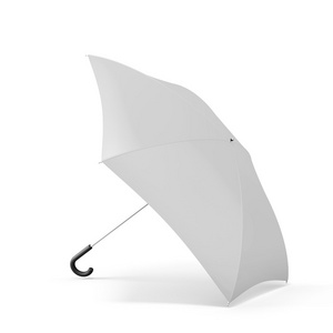 打开伞孤立在一张白纸