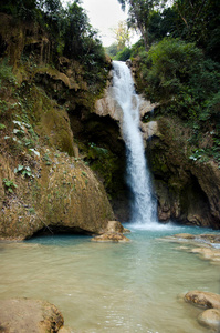 矿山寺瀑布老挝