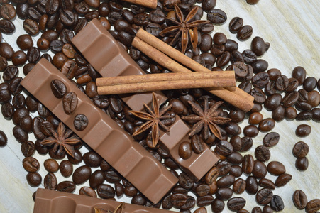 巧克力 咖啡 肉桂 榛子 八角茴香
