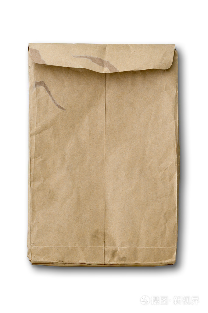回来的旧牛皮纸信封