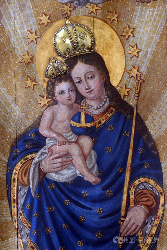 圣母玛利亚与耶稣