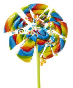 破碎的棒棒糖照片