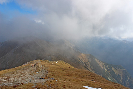 czerwone wierchy，塔特拉山，波兰