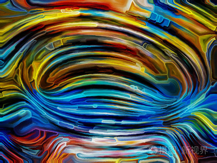 彩色系列的模式.