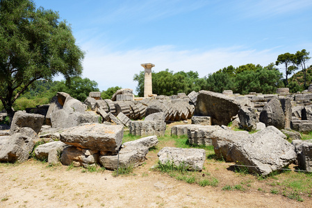 peloponnes，希腊古代奥林匹亚宙斯神庙遗址