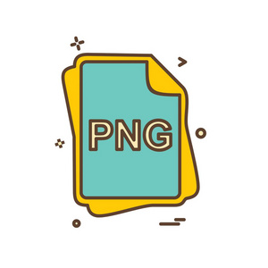 Png 文件类型图标设计向量