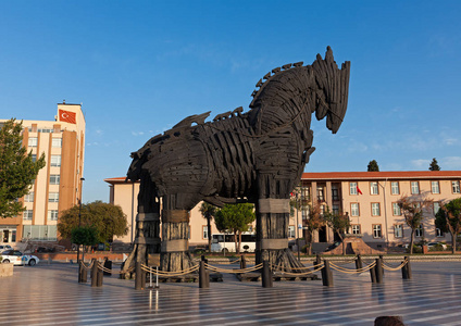 特洛伊木马电影在 Canakkale