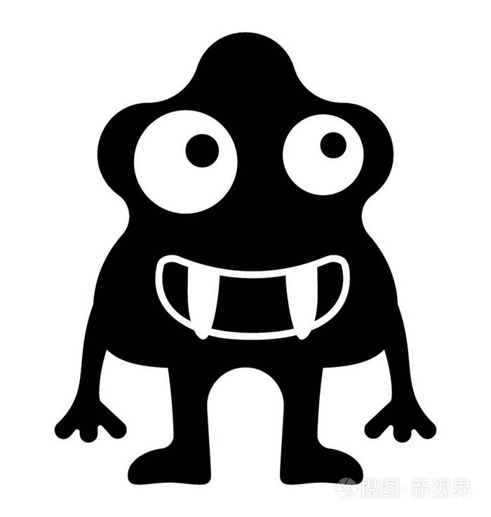 怪物标志符号向量图标
