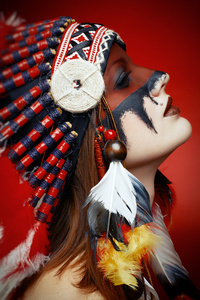 美国印第安原住民女子