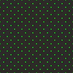 霓虹绿波尔卡圆点的黑色背景。无缝模式为万圣节桌面平铺墙纸和春天的网站设计