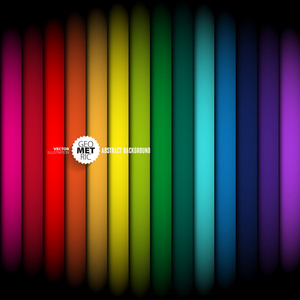 彩虹抽象的炽热背景。矢量图
