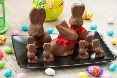 巧克力复活节兔子