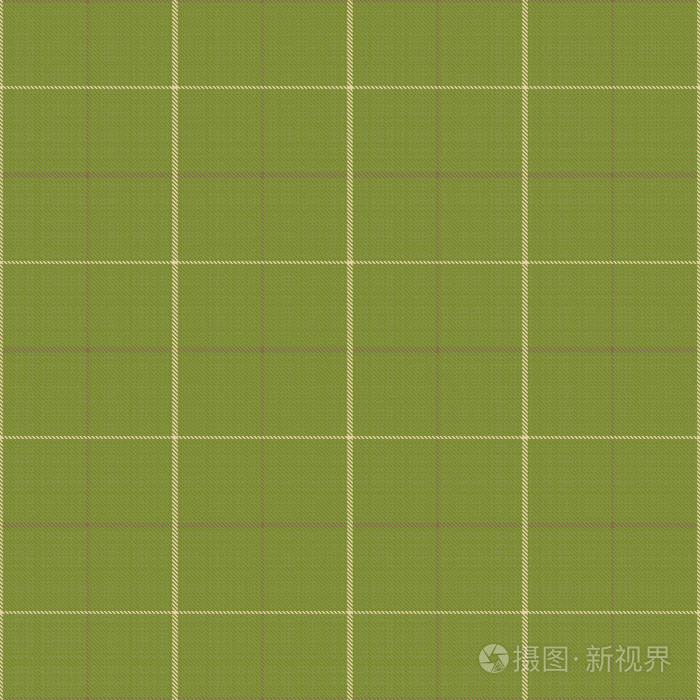 无缝绿色纹理与方格图案