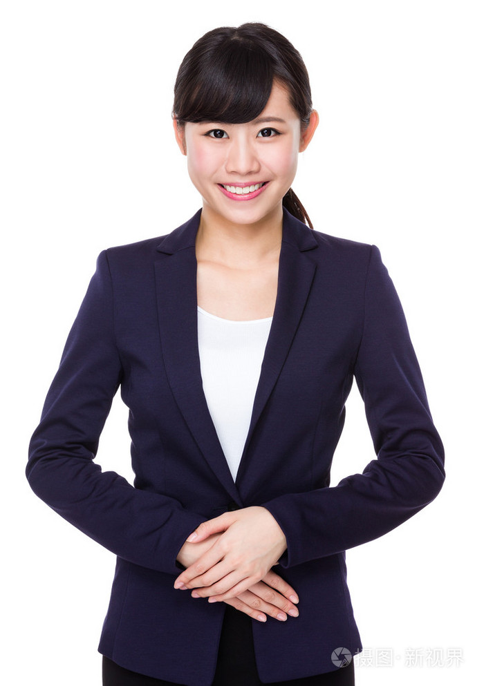 亚洲女商人和西装