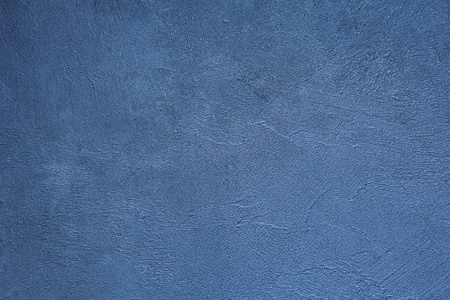 蓝色混凝土抽象背景。蓝色水泥墙纹理背景