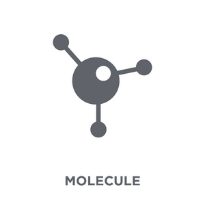 分子图标。分子设计概念从收集。简单的元素向量例证在白色背景