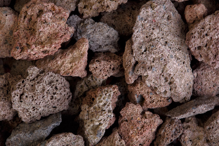 熔岩石遗址红色火山熔岩石宏照片照片