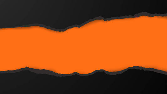 黑色和橙色泪纸矢量空间背景图片
