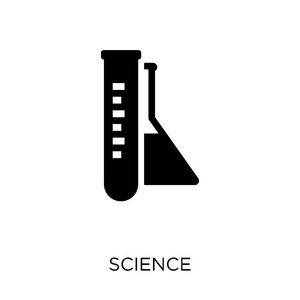 科学图标。科学符号设计从科学收藏。简单的元素向量例证在白色背景