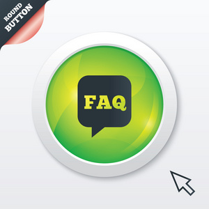 faq 信息标志图标。帮助符号