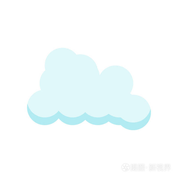 cloude 图标矢量符号和符号在白色背景上被隔离, cloude 徽标概念