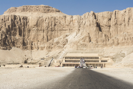 哈特谢普苏庙在埃及卢克索的西岸
