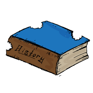 素描书虫咬照片