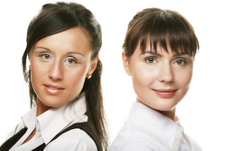 两个女企业家的肖像