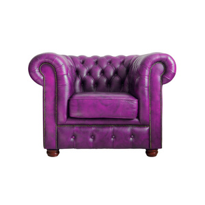 紫皮扶手椅