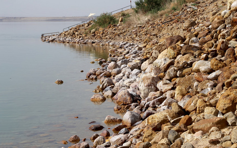 在 Jordan，中东死海海岸