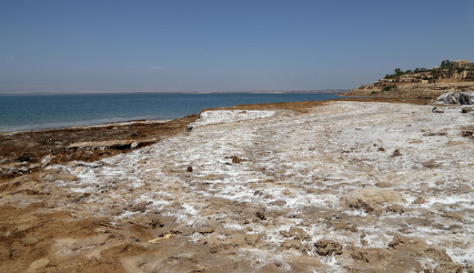 在 Jordan，中东死海海岸