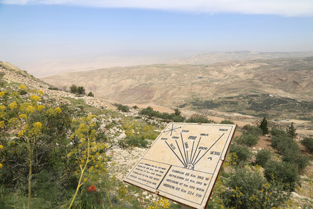 沙漠山风景 鸟瞰图，Jordan，中东